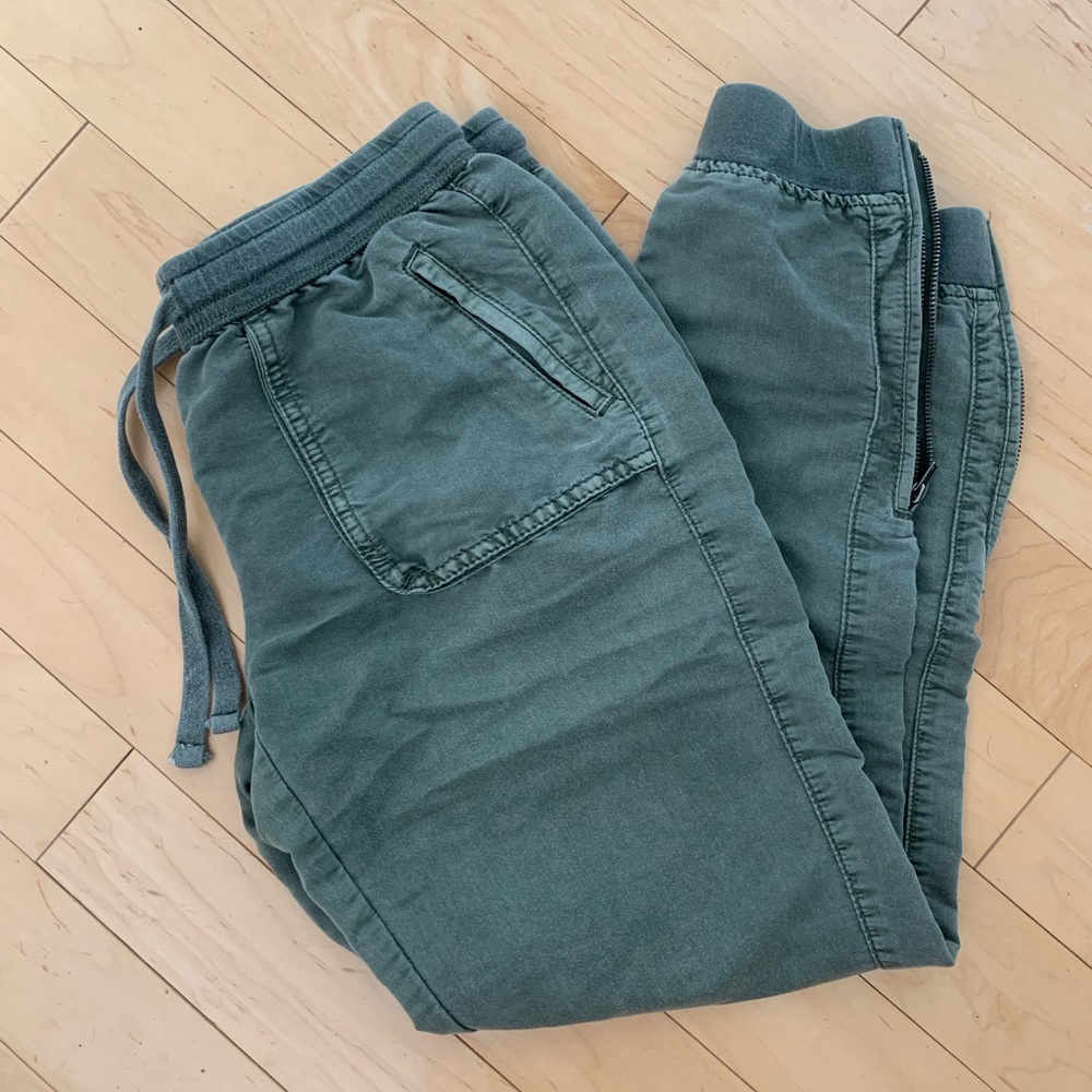 Anthropologie Olive Green Jogger Pants 27/28
